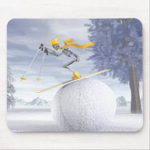 Mousepad Esquiador em declive