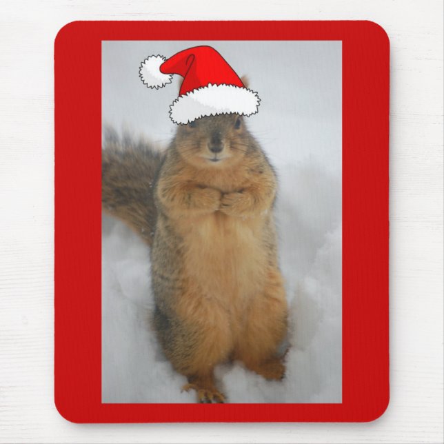Mousepad Esquilo de Natal (Frente)