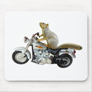 Mousepad Esquilo na motocicleta