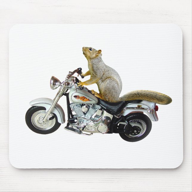 Mousepad Esquilo na motocicleta (Frente)