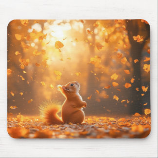 Mousepad Esquilo retrato amoroso de animal selvagem