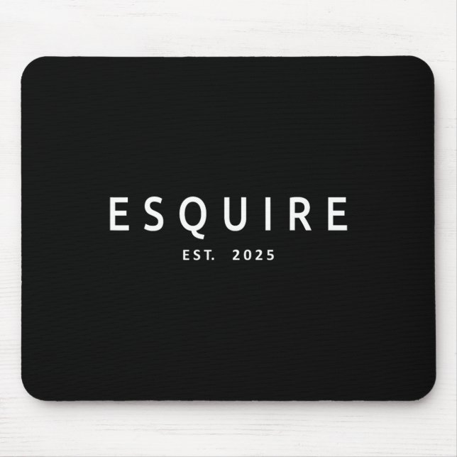 Mousepad Esquire Est. 2025 Promotor de Lei Gradu (Frente)