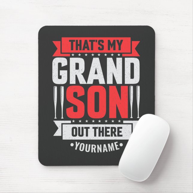 Mousepad Esse é meu neto lá fora, beisebol (Com mouse)