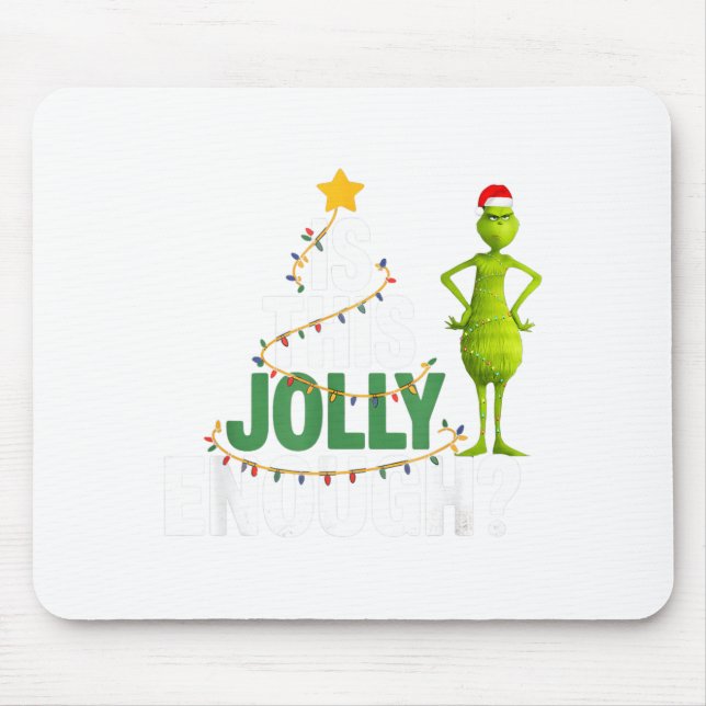 Mousepad Esta árvore de Natal é suficientemente alegre Luze (Frente)
