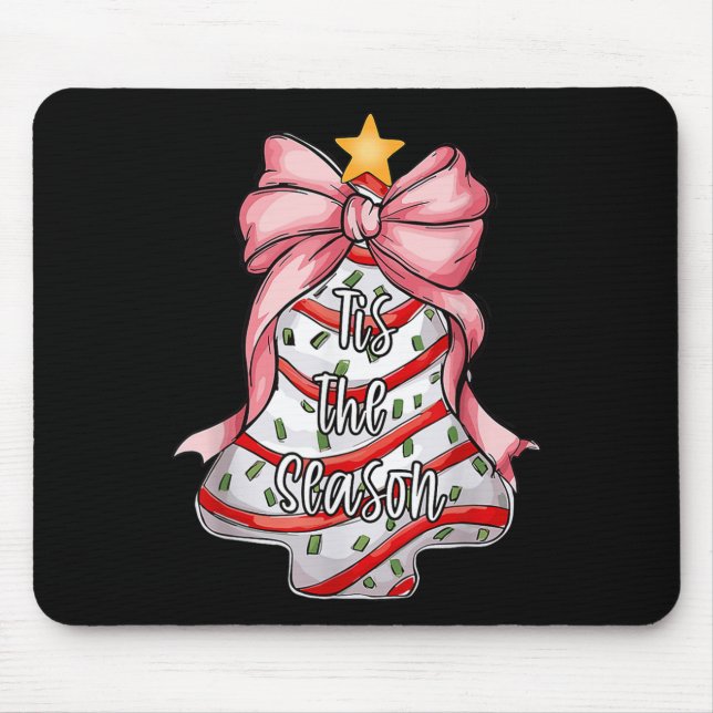 Mousepad Esta Árvore De Natal Faz Debbie Rosa Co (Frente)