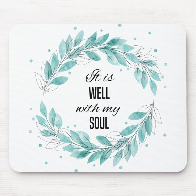 Mousepad Está bem com a minha alma (Frente)