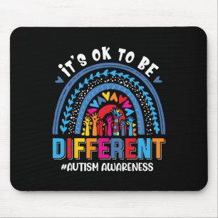 Mousepad Está bem ser diferente Autismo Sensibilização Leop