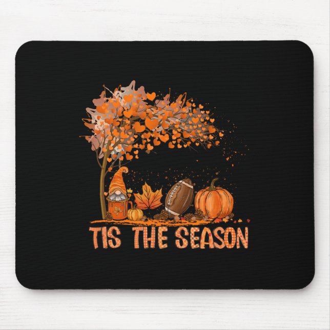 Mousepad Esta É A Época De Futebol Do Outono Fall Pumpkin (Frente)