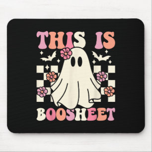 Mousepad Esta É A Folha De Boo Halloween Ghost Costume Retr