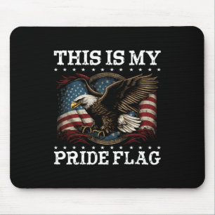 Mousepad Esta É A Minha Bandeira De Orgulho Usa, 4 De Julho