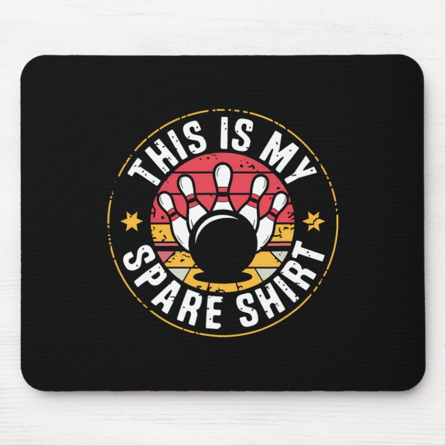 Mousepad Esta É A Minha Boliche Esparsa - Equipe Engraçada  (Frente)