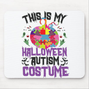 Mousepad Esta é a minha Consciência do Autismo de Halloween