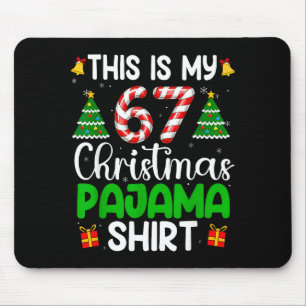 Mousepad Esta é Minha 67 Roupas de Natal Engraçadas Seis Se