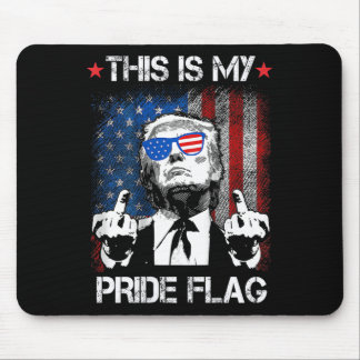 Mousepad Esta é minha bandeira do orgulho EUA Americana 4 d