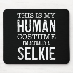 Mousepad Esta é uma Fantasia Humana Um Selkie Divertido Hal