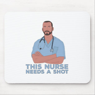 Mousepad Esta Enfermeira Precisa De Uma Atirada