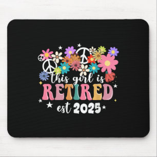 Mousepad Esta Garota Está Aposentada 2025 Retro Shirt Flora