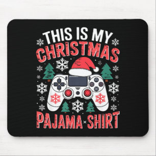 Mousepad Esta Minha Camisa de Pijama de Natal Jogos de Nata