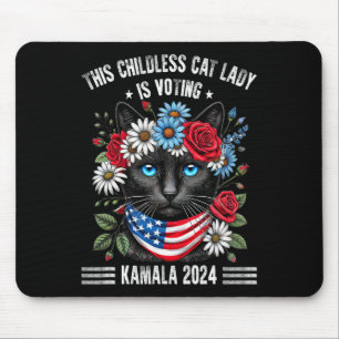 Mousepad Esta Mulher De Gato Infantil Está Votando Kamala-h