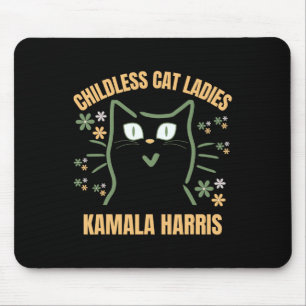 Mousepad Esta Mulher De Gato Sem Crianças Apoia O President
