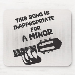 Mousepad Esta Música É Inadequada Para Um Menor