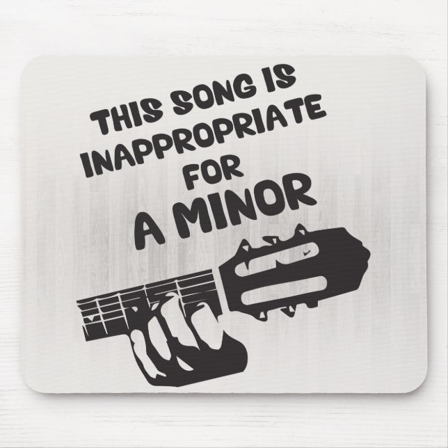 Mousepad Esta Música É Inadequada Para Um Menor (Frente)