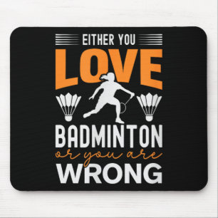 Mousepad Está No Meu Dna Badminton Shuttle Racket Badminton