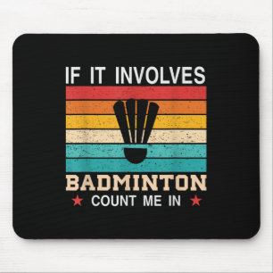 Mousepad Está No Meu Dna Badminton Shuttle Racket Badminton