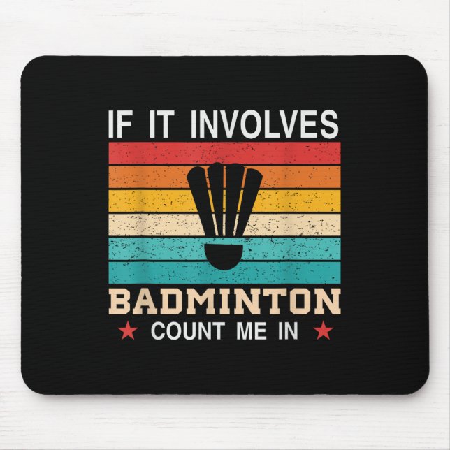 Mousepad Está No Meu Dna Badminton Shuttle Racket Badminton (Frente)