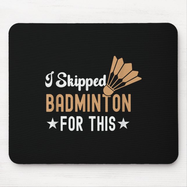 Mousepad Está No Meu Dna Badminton Shuttle Racket Badminton (Frente)