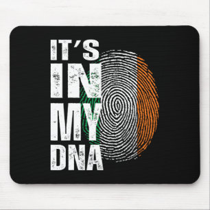 Mousepad Está No Meu Dna Irlanda Bandeira Irlandesa Present