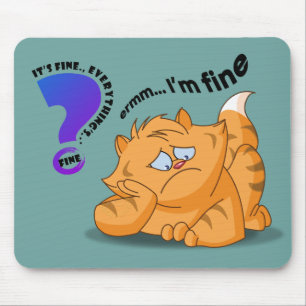 Mousepad Está tudo bem, estou bem.