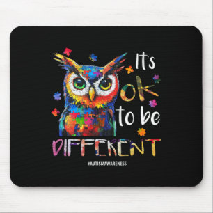 Mousepad Está tudo bem ser diferente - Coruja da Consciênci