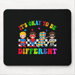Mousepad Está tudo bem ser diferentes Super Crianças Hero A