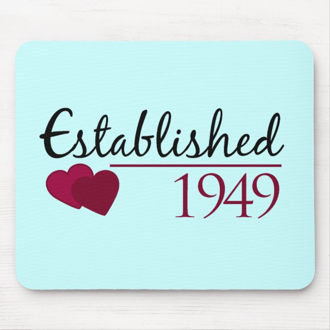 Mousepad Estabelecido 1949 (Frente)