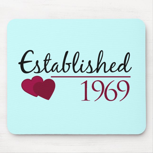 Mousepad Estabelecido 1969 (Frente)