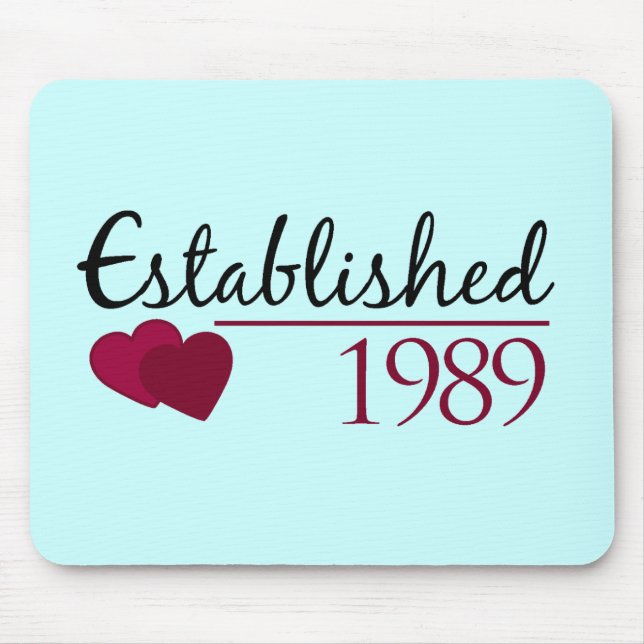 Mousepad Estabelecido 1989 (Frente)