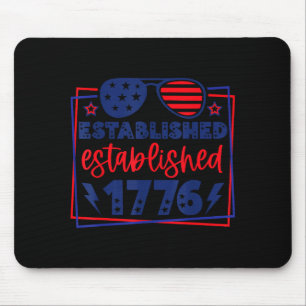 Mousepad Estabelecido tons patrióticos de 1776