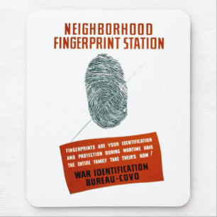 Mousepad Estação da impressão digital de Neigborhood
