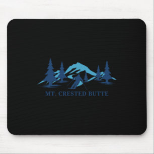Mousepad Estação de esqui Mt. Crested Butte Colorado Esqui