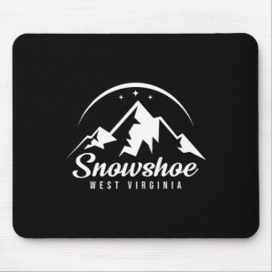 Mousepad Estação de esqui Snowshoe West Virginia Esqui Snow