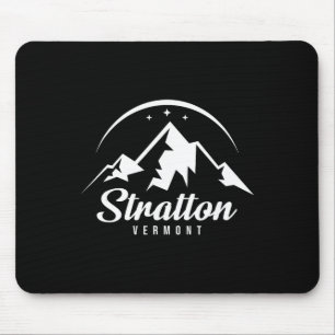Mousepad Estação de esqui Stratton Vermont Esqui Snowboard 