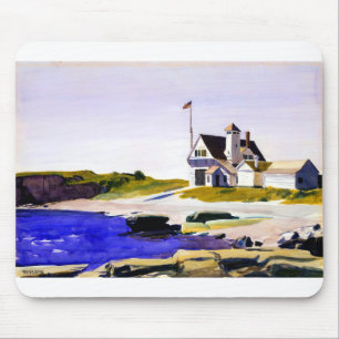 Mousepad Estação de Guarda Costeira Edward Hopper Maine