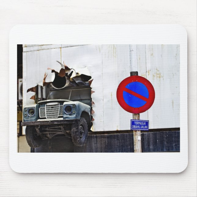 Mousepad Estacionamento mau através da parede (Frente)