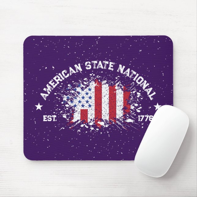 Mousepad Estado Americano Bandeira da Paz Esplat Est 1776 (Com mouse)
