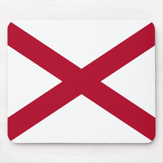 Mousepad Estado de bandeira de Alabama (Frente)