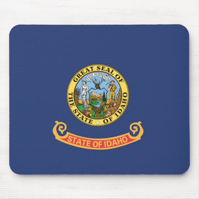 Mousepad Estado de bandeira de Idaho, EUA (Frente)