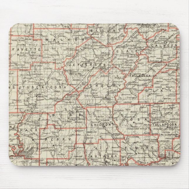 Mousepad Estado do Alabama (Frente)