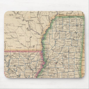 Mousepad Estados de Mississippi e Louisiana