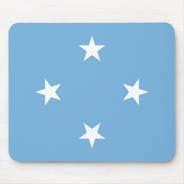 Mousepad Estados Federados da Bandeira da Micronésia (Frente)